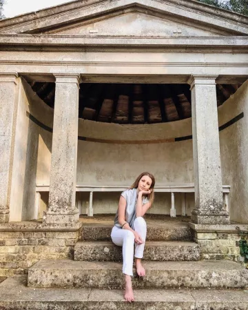 Mango Satin Blouse of Jessica Harris on the Instagram account @jessicasharris_