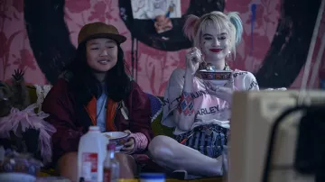 Burgundy Bomber Jacket worn by Cassandra Cain (Ella Jay Basco) as seen in Birds of Prey (and the Fantabulous Emancipation of One Harley Quinn)