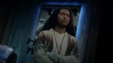 Tie Dye Cardigan worn by Brandon in Black Lightning Season 3 Episode 12