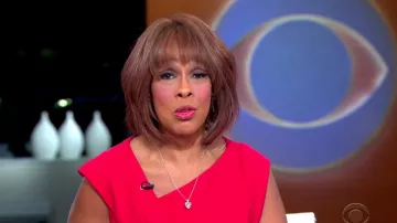 Karen millen Pli Détail Crayon Habiller porté par Gayle King sur CBS this Morning 3 février 2020