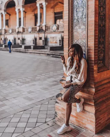 Asos Leopard Print Skirt de Nimi en la cuenta de Instagram @nimiblackwell