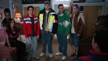 NFL Philadelphia Eagles Starter Jacket in green worn by Barry Goldberg (Troy Gentile) as seen in The Goldbergs (S07E13)