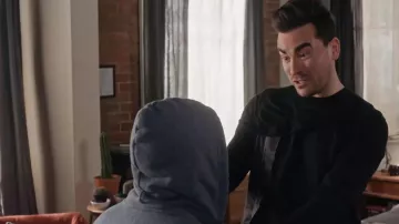 Rick Owens Draped Panel Long-Sleeve Shirt worn by David Rose (Daniel Levy) in Schitt's Creek (S06E05)