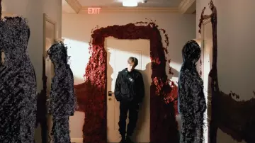 Black Elas­tic Belt Bag worn by Suga in the music video BTS (방탄소년단) MAP OF THE SOUL : 7 'Interlude : Shadow' Comeback Trailer