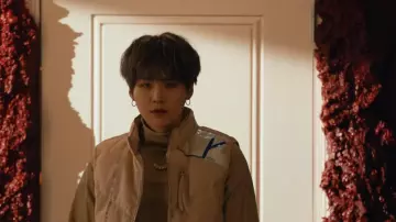 Let­ter Block Charm Pen­dant worn by Suga in the music video BTS (방탄소년단) MAP OF THE SOUL : 7 'Interlude : Shadow' Comeback Trailer