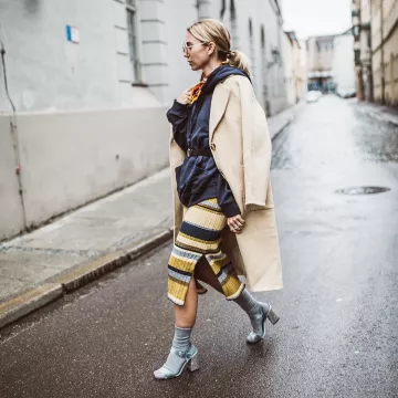 H&M Ribbed dress of Karin Teigl on the Instagram account @constantly_k