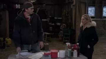 Carhartt Hoodie zip Jacket worn by Colt Bennett (Ashton Kutcher) as seen in The Ranch (S04E18)