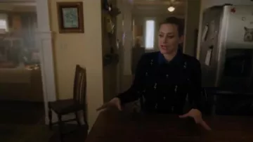 Black Lightning Bolt Print Sweater worn by Betty Cooper (Lili Reinhart) in Riverdale Season 4 Episode 12