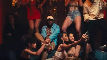 Sky Blue Windbreaker worn by ScHoolboy Q in ScHoolboy Q - Floating ft. 21 Savage
