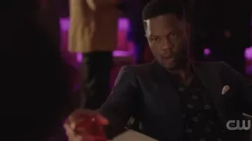 Wool V-Neck Sweater worn by Jeff Colby (Sam Adegoke) in Dynasty Season 3 Episode 8