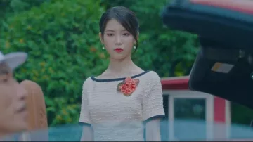 Tweed Mi­di Sheath Dress worn by Jang Man Wol (Lee Ji Eun) in Hotel Del Luna Episode 9