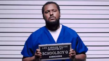 Navy Blue V-neck Scrubs worn by ScHoolboy Q in ScHoolboy Q - Tookie Knows II: Part (2)
