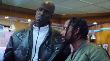 Jeff Hamilton NBA Celtics black Leather jacket worn by Kevin Garnett (Kevin Garnett) as seen in Uncut Gems