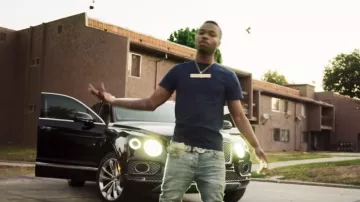 Vintage Skinny Fit Jeans portés par Roddy Ricch dans Roddy Ricch - Chaque Saison (Dir Par JDFilms)