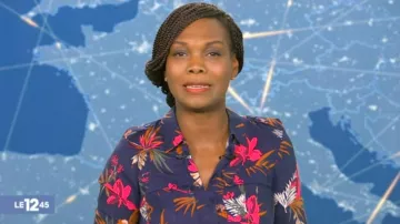 The shirt navy printed Kareen Guiock in The 12:45 the 04.02.2020