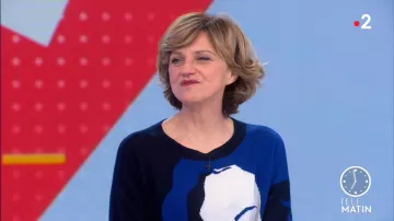 Pull Apoil Cashmere porté par Valérie Maurice dans Télématin