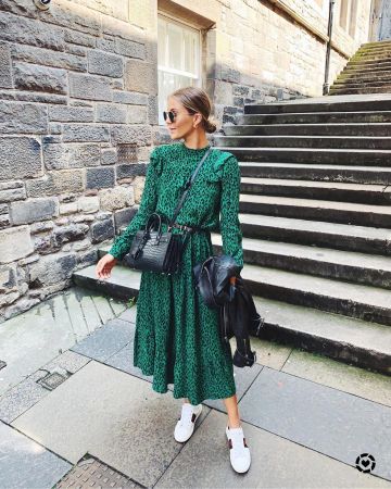 Topshop Animal Print Vestido de Nadia Anya en la cuenta de Instagram @nadiaanya__