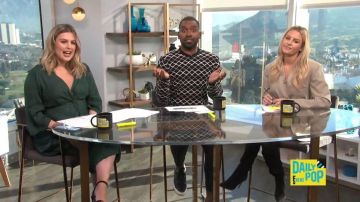 Frankie boutique Beige avec Ceinture Wrap Blazer porté par Morgan Stewart sur E! News 6 Février 2020