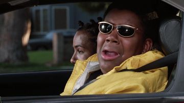 Ray-Ban gold sunglasses worn by Dexter Reed (Kenan Thompson) as seen in Good Burger