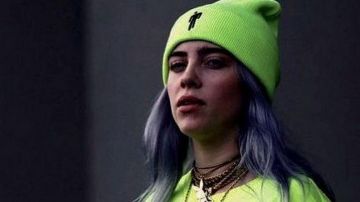 Green Beanie of Billie Eilish in Billie Eilish - Funny Moments