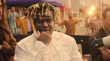Black bandana of KSI in KSI – Wake Up Call (feat. Trippie Redd) [Official Music Video]