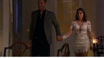 Vestido de encaje blanco usado por Hannah Ann S. en The Bachelor Temporada 24 Episodio 6