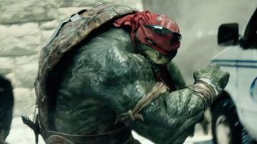 El disfraz de Rafael (versión de perro) en Ninja Turtles