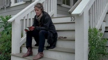 Botas de cuero de Carol en Walking Dead S6