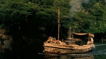 The boat S/L Livingstone of Humphrey Bogart in The odyssey of the African Queen