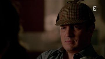 The cap Sherlock Holmes and Richard Castle in Castle