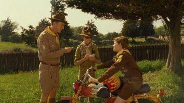 The bike Yamaha YG 1 in Moonrise Kingdom