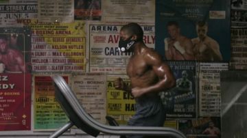 The mask training, Michael B. Jordan in Creed