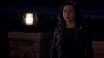 La veste en cuir Cargot d'Amelia dans Grey's Anatomy