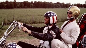 Le casque USA flag de Wyatt / Capitán América (Peter Fonda) dans Easy Rider