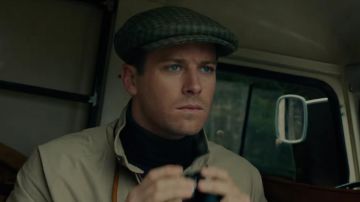 The cap tweed country of Illya Kouriakine (Armie Hammer) in The Man from U. N. C. L. E.
