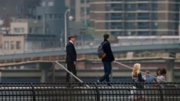 the backpack Club Monaco Peter Parker in The Amazing Spider-Man 2