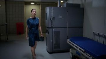 Robe bleue de Lucy Liu dans Elementary