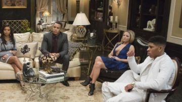 The console in the living room of Lucious Lyon in Empire