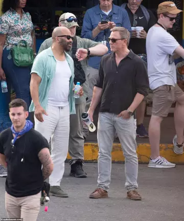 Sperry Gold Cup Rivington Boat Shoe worn by Daniel Craig (aka James Bond 007) on the set of No Time To Die in Jamaica
