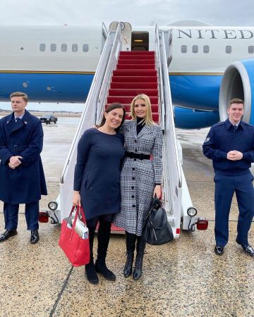Suzannah Hunter Coat Dress Check worn by Ivanka Trump New Hampshire February 10, 2020