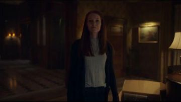 Black Flecked Cardigan worn by Nina Locke (Darby Stanchfield) in Locke & Key Season 1 Episode 1