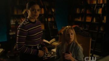 Purple Striped Sweater worn by Maggie Vera (Sarah Jeffery) in Charmed Season 2 Episode 12