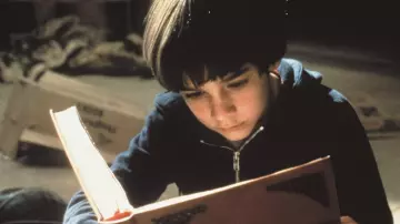 The replica of the book of the history without end of Bastian (Barret Oliver) in the movie The neverending story