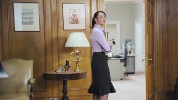 Midi skirt pleated black Natalie (Martine McCutcheon) in Love Actually