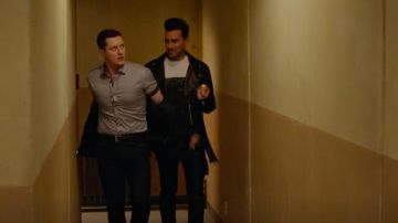 Rick Owens Memphis Leather Trousers of David Rose (Daniel Levy) in Schitt's Creek (S06E06)