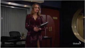 A.L.C Bailey Dress worn by Summer Newman (Hunter King) as seen on The Young and the Restless  February 10, 2020