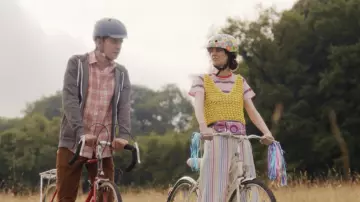 Topshop Beaded Crochet Vest worn by Lily Iglehart (Tanya Reynolds) in Sex Education (S01E08)