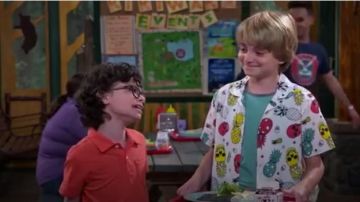 Skull Pneapple Print Shirt worn by Finn Sawyer (Will Buie Jr) in BUNK'D Season 4 Episode 20