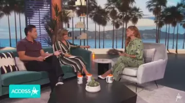 New York & Company Isabella Jogger Pant usado por Eva Mendes en Access Hollywood febrero 12, 2020