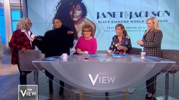 Michael kors Grey Cropped pantalones acampanados usados por Meghan McCain en The View 12 de febrero de 2020